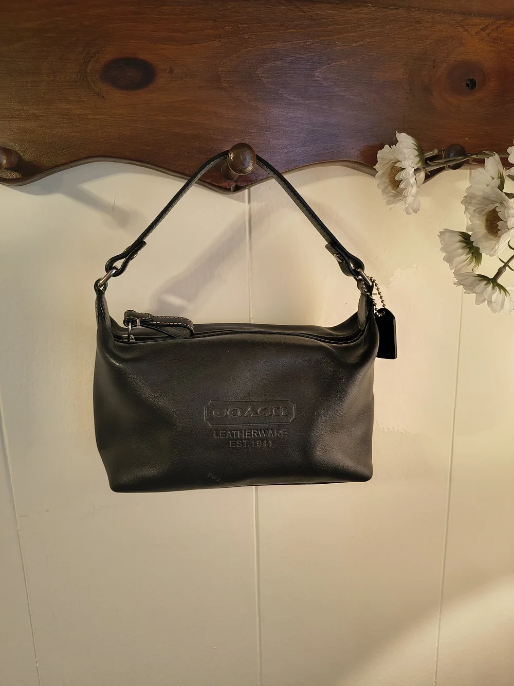Coach Y2K Mini Bag Black Leather Vintage Leatherware - Picture 1 of 7
